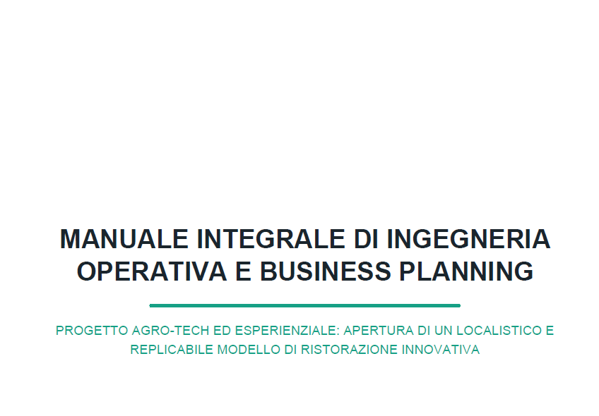 Manuale Integrale: Aprire un Ristorante Innovativo